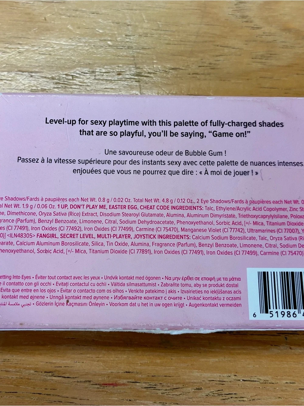 Too Faced Let’s Play Eyeshadow Palette New In Box!